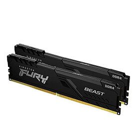 キングストン Kingston FURY デスクトップPC用メモリ DDR4 3600MT/秒 32GB 2枚 Kingston FURY Beast ビースト CL18 KF436C18BBK2/64 製品寿命期間保証