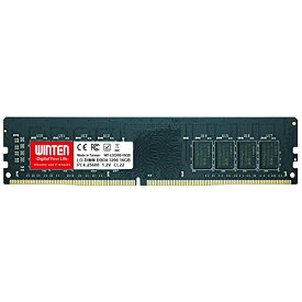 WINTEN デスクトップPC用 メモリ 16GB PC4-25600(DDR4 3200) 製品5年保証 DDR4 SDRAM DIMM 内蔵メモリー 増設メモリー WT-LD3200-16GB 5636