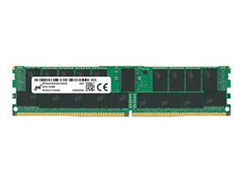 Micron 32GB DDR4 SDRAM メモリーモジュール - 32GB - DDR4-3200/PC4-25600 DDR4 SDRAM - 3200 MHz デュアルランクメモリ - CL22-1.20 V - ECC - 登録済み - 28
