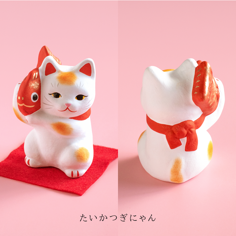 激レア!!ピンクの猫ちゃん ペア置物 オンライン直販店 可愛い猫のペア 
