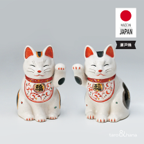 楽天市場】陶彩 万福 唐草 招き猫の通販