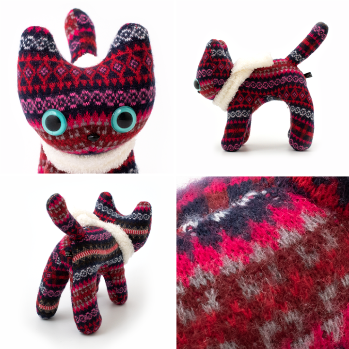 猫のぬいぐるみ（紺と赤） 楽天市場】＼半額／【楽天スーパーSALE 50%OFF】ぬいぐるみ | シャオ