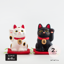 楽天市場】招き猫 白 左手の通販
