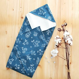 [カット済]刺繍風フラワー【国産おくるみ】カット済 ベビー 手作り キット 初心者 おくるみ 手作りキット 春 退院 かわいい 赤ちゃん ガーゼ 簡単 手芸キット 3重ガーゼ 5重ガーゼ 手縫い 新生児 シンプル フード ハンドメイド ベビーグッズ ダブルガーゼ アフガン