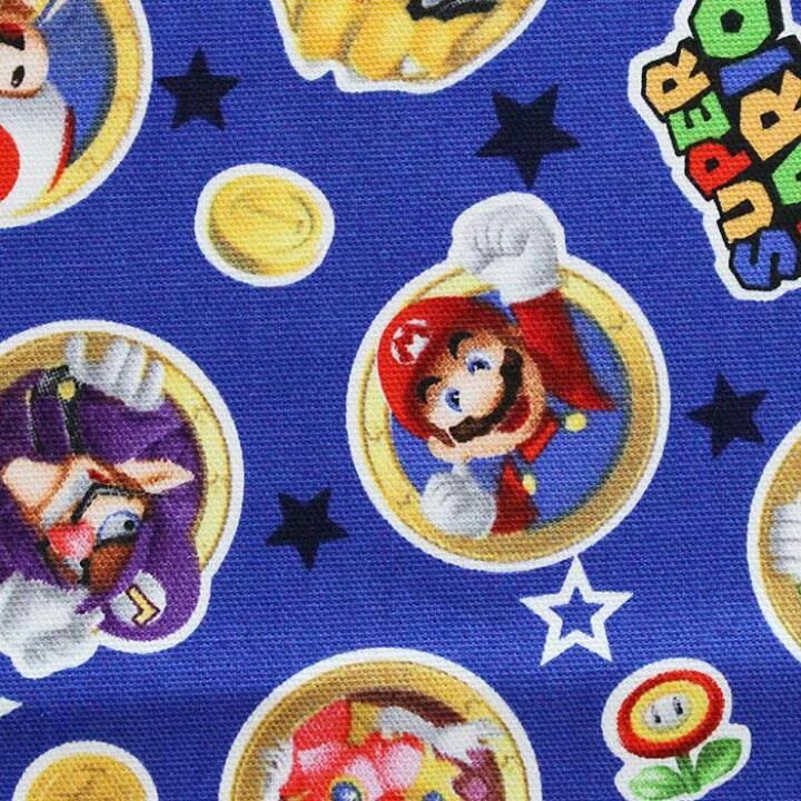 楽天市場】[カット済]マリオ コインブルー【体操服袋/ナップサック  