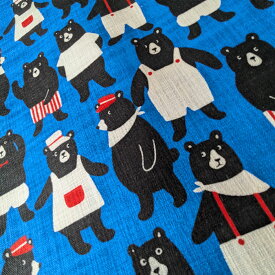 [カット済]おしごとクマさん【スモック】 手作りキット 女の子 男の子 簡単 手作り 生地 初心者 スモッグ 子供 ハンドメイド 手芸セット 95 100 110 115 120 3歳 4歳 5歳 保育園 幼稚園 入園準備 入園 準備 かわいい テッテ