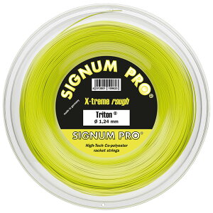 シグナムプロ トリトン(1.18/1.24/1.30mm) 200Mロール 硬式テニス ポリエステル ガット Signum Pro Triton 200m roll strings