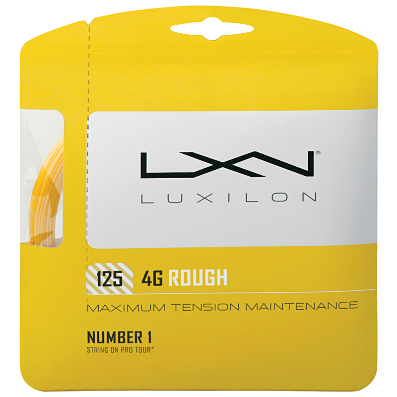 ルキシロン 4G ラフ(1.25mm) 硬式テニスガット ポリエステルガット(Luxilon 4G Rough 16L (1.25) String)