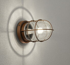 [即日出荷] OG041763LCR オーデリック 白熱灯器具40W相当 高演色LED シーリングライト兼ブラケットライト 電球色 真鍮(鉄錆色) 防雨型 マリンランプタイプ