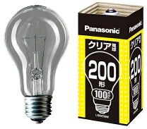 楽天市場】パナソニック クリア電球 100v 200wの通販 