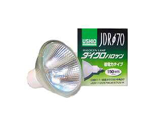 ウシオライティング JDRφ70 省電力タイプ UVカット JDR110V100WLW/K7UV 
