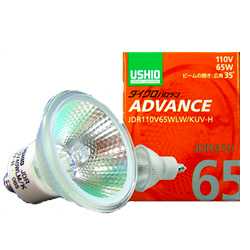 ウシオライティング ADVANCE JDRφ50 JDR110V65WLW/KUV-H (電球・蛍光灯