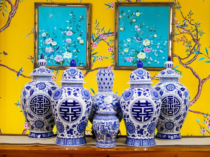 楽天市場】【送料無料】THE-SECRET-GARDEN シノワズリ Blue & White 
