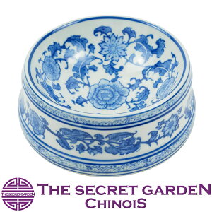 yzTHE-SECRET-GARDEN VmY Blue & White t[h{E ybg{E  L yɂ 񂱃_ u[AhzCg F u IG^   AeB[N