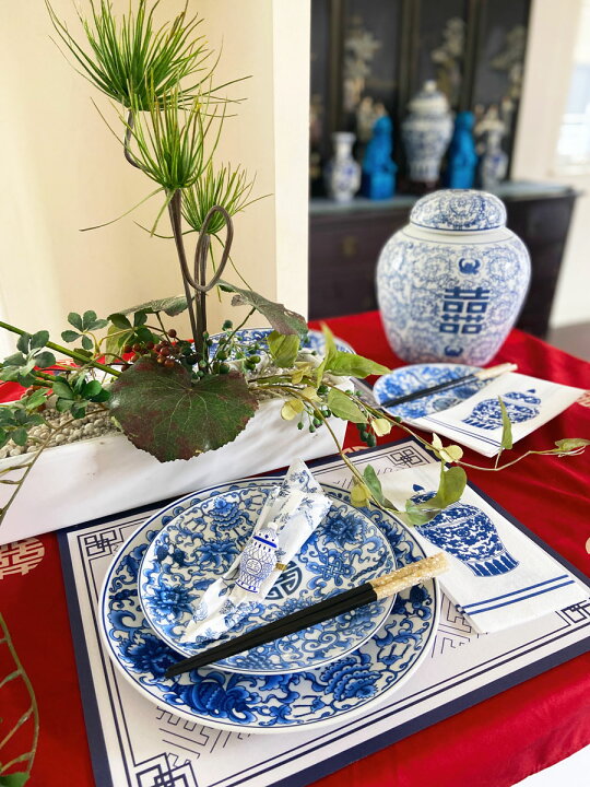 楽天市場】THE-SECRET-GARDEN Blue & White ディナープレート 26cm 