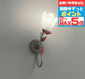【超ポイントバック祭P10倍】ブラケットライト 洋風 屋内用 電球色(2700K) ※工事必要壁付け 廊下 トイレ 装飾 花 シック アンティーク レトロ ガラス