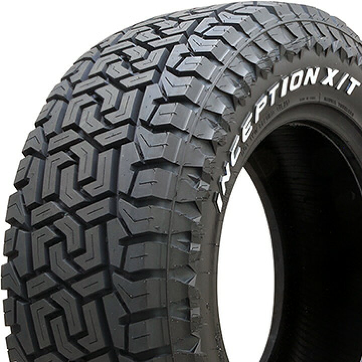 グリップマックス INCEPTION XT 285 60R18 122 119Q RWL ホワイト 4本セット GRIP MAX 18インチ インセプションXT レイズドホワイトレター