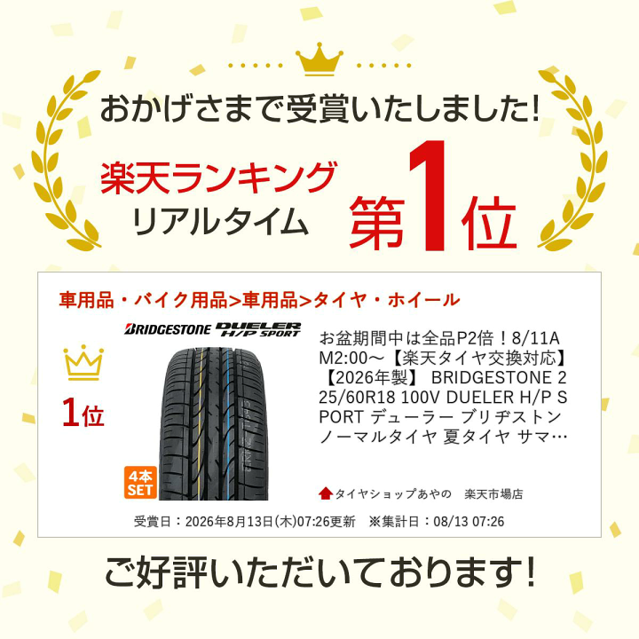 楽天市場】【楽天タイヤ交換対応】 【2025年製】 BRIDGESTONE 225 