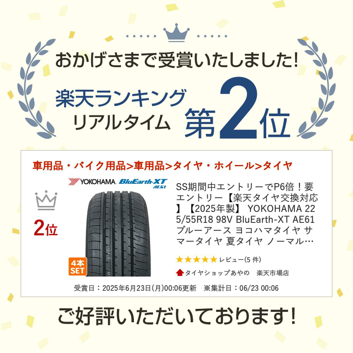 楽天市場】【楽天タイヤ交換対応】 【2025年製】 YOKOHAMA 225/55R18 