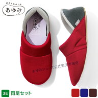 あゆみシューズ公式 手を使わないで履ける かかとスポッと 3E 両足セット 2239 (名入れ ネーム刺繍可) （…