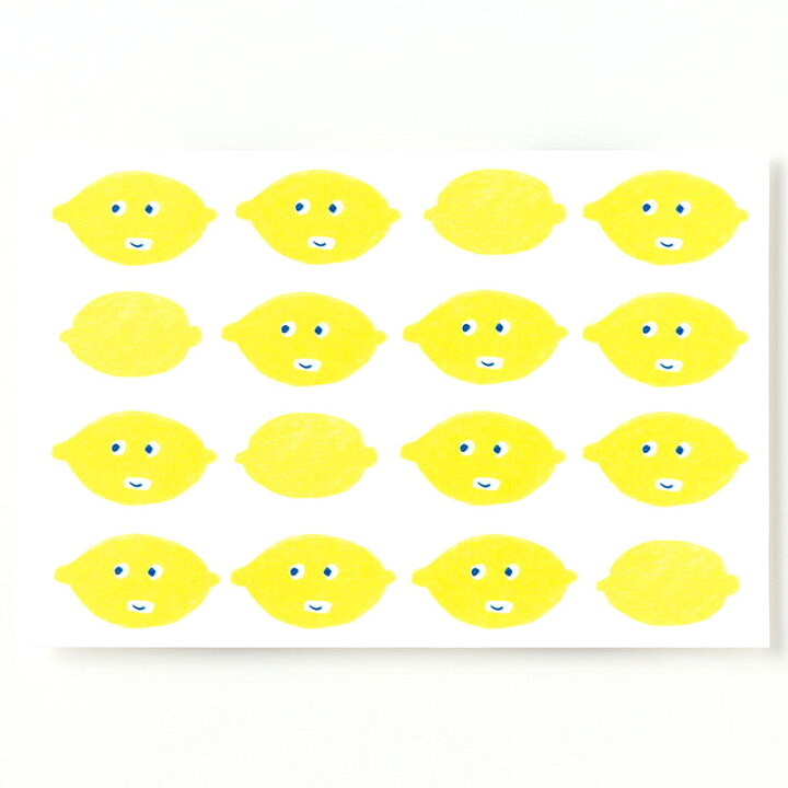 楽天市場 Aiueo ポストカード Lemon Chan はがき 葉書 インテリアにも プレゼント イラスト かわいい おしゃれ デザイナー Aiupc Aiu 09 いろはショップオンライン