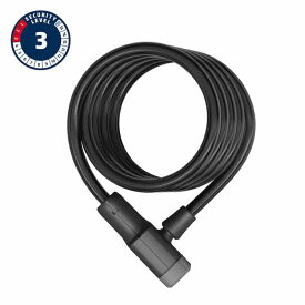 【最速発送】ABUS アブス ケーブルロック Primo 5510K 180cm Mat Black マウント付 【自転車】【鍵式】【日本正規輸入品】