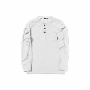 yőzGreen Clothing O[N[WO Light Fleece Henley Neck Cgt[Xw[lbN Ash y~bhC[z