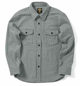 Green clothing O[N[WO WOOL FLANNEL SHIRTS E[tlVc Ash y~bhC[zyz