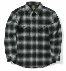 Green clothing グリーンクロージング WOOL FLANNEL SHIRTS ウールフランネルシャツ Black Check 【ミッドレイヤー】【送料無料】