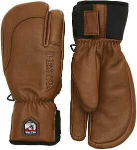 HESTRA wXg O[u 33872 3-Finger Full Leather Short Brown yU[zyEC^[X|[czyO[uz
