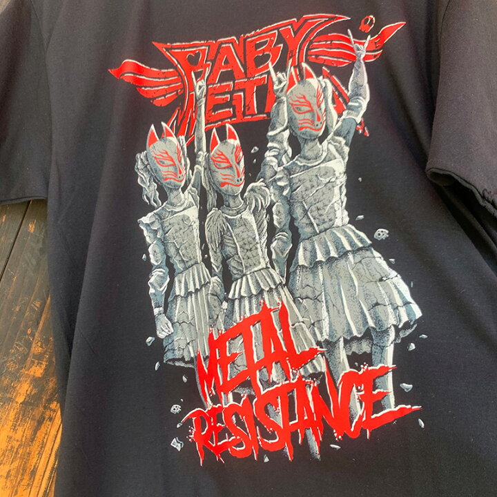 楽天市場】BABY METAL T-シャツ 新品デッドストック METAL RESISTANCE 
