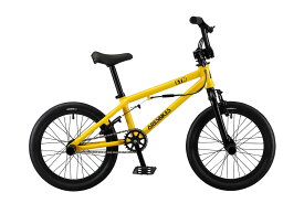 【16インチBMX入門キッズ】ARES BIKE アレスバイク　STN AL 16" イエロー【フラットランド ストリート フリースタイル】