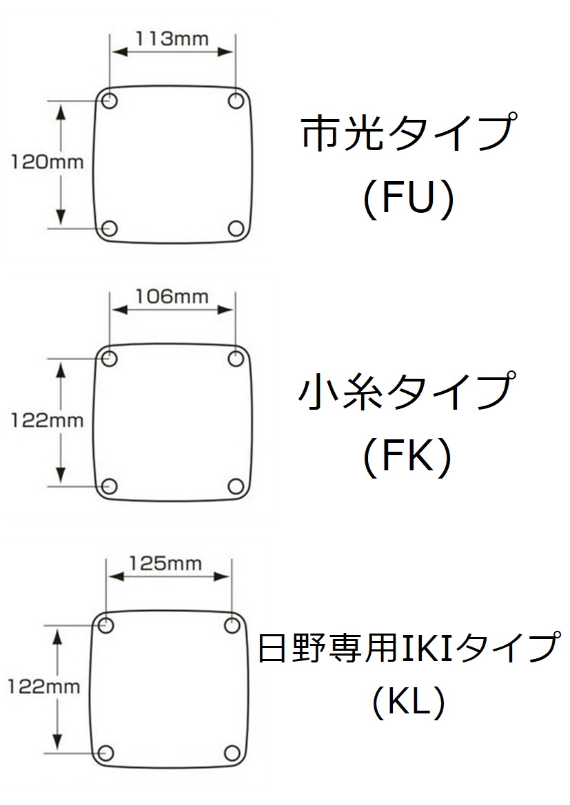 AS 純正テールランプ 交換用レンズ ピンク 市光 FU タイプ 113×120mm
