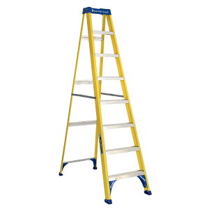 Louisville Ladder�y���C�r�����_�[�z�t�@�C�o�[�r���V���O���X�e�b�v�m�C�G���[�n�ω׏d110kg �y8ft�i240cm�j�z FS2008