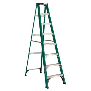 Louisville Ladder�y���C�r�����_�[�z�t�@�C�o�[�r���V���O���X�e�b�v�m�O���[���n�ω׏d100kg �y8ft�i240cm�j�z FS4008