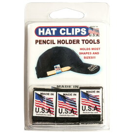 Gotta have Products HatClip ハットクリップ　3パック ブラック/ホワイト/レッド/オレンジ/ブルー　帽子　ペン差し　クリップ　耳に鉛筆を挿す人必見！ HC-3
