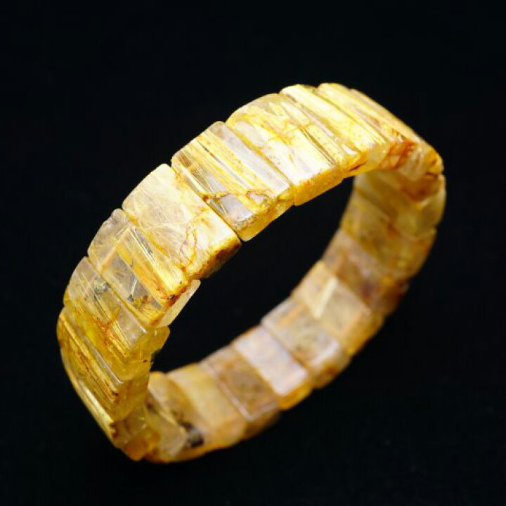 楽天市場】タイチンルチル バングル rutilelated quartz bangle ルチル 