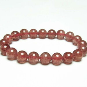 _P5{ő2,000~OFF^ Xgx[NH[c uXbg 10mm Strawberry Quartz Bracelet 䕐 uX  Y fB[X _ [։ [M 1/10] 111-22216