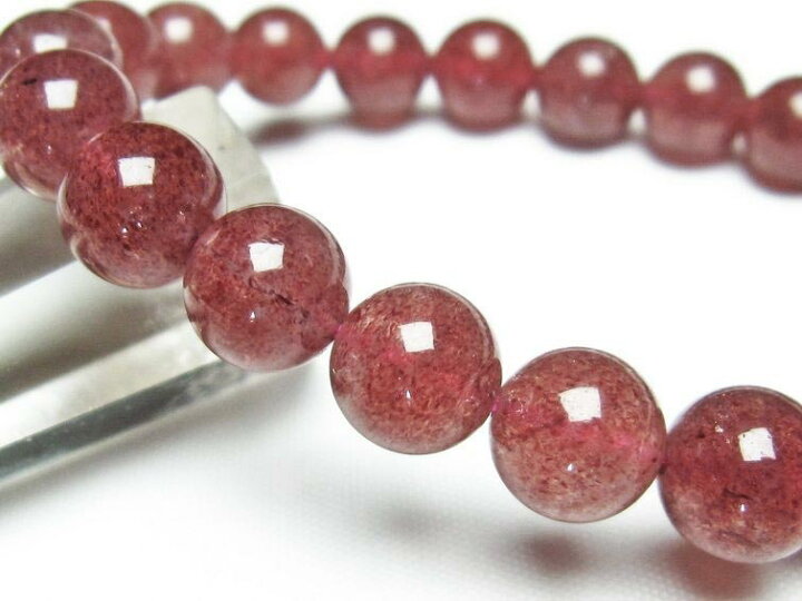 ストロベリークォーツ ブレスレット 10mm Strawberry Quartz 多かろ 苺 