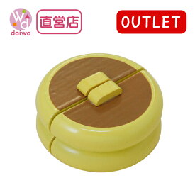 OUTLETサックリミニ食材：ホットケーキ(ままごと キッチン アウトレット 木のおもちゃ おままごと 木の玩具 木製玩具 赤ちゃん 木製おもちゃ プレゼント)【木製おもちゃのだいわ直営店】