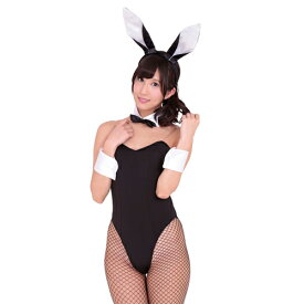 バニーガール2 ストッキング付き A0247BK│コスチューム コスプレ ハロウィン 仮装 衣装 変装 イベント うさ耳 ウサギ