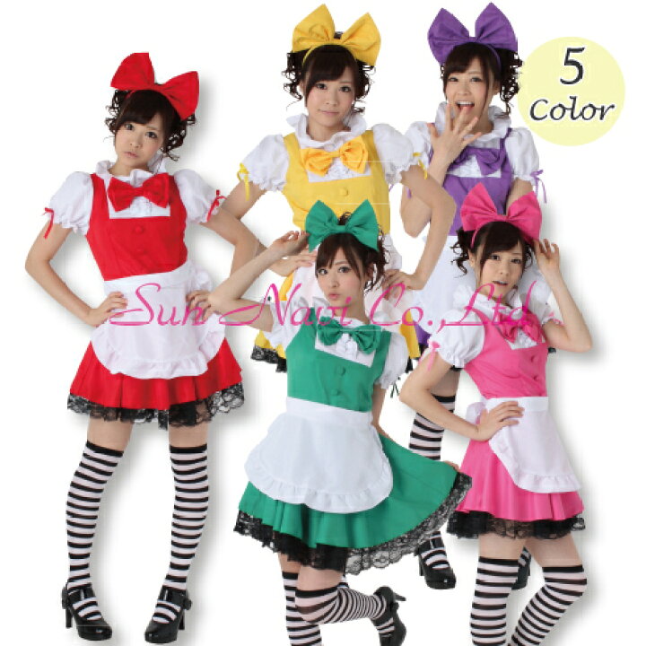 楽天市場 アイドル風メイドコスチューム ももクロ風 萌えコスプレ Sun225 Akb ももクロ モモクロ 衣装 コスプレ イベント トイズファン
