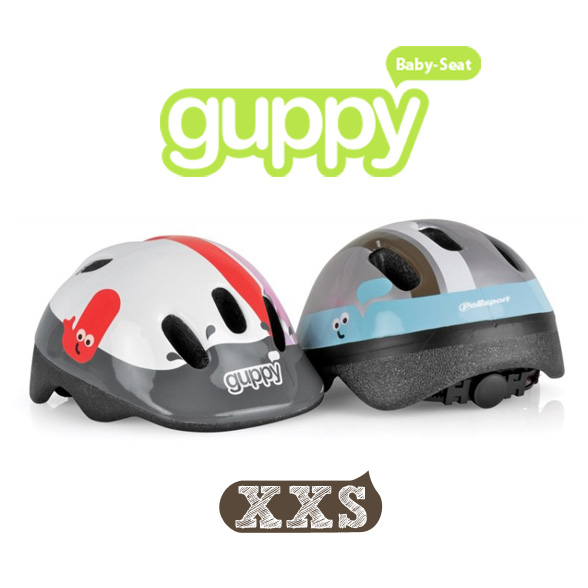 世界基準の安全性、デザインもかわいい子供用ヘルメット！ BABY HELMET Guppy XXS（子供用ヘルメット、自転車）Polisport（ポリスポート グッピー）