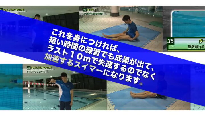 楽天市場】自由形スピードアップ・プログラム 水泳DVD【元・男子100m 