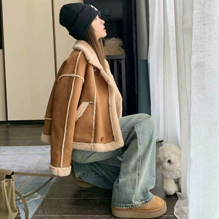 楽天市場】ムートンコート レディース 冬 ボア 大きいサイズ ロング  