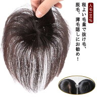 円形脱毛症 人毛100% 部分ウィッグ トップカバー メンズ レディース つむじ 隠し 頭頂部 ショート ヘアピ…