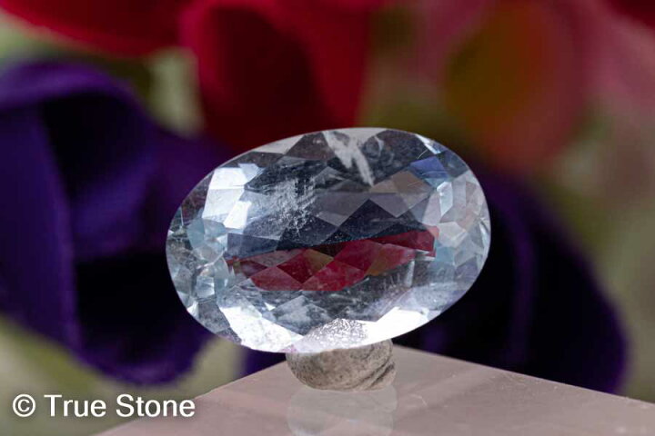 楽天市場】宝石質 アクアマリン オーバル・ブリリアントカット 4.25ct 