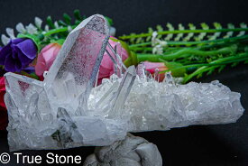 日本式双晶 ネパール マカルー産 ヒマラヤ水晶 クラスター 255g ガネッシュヒマール ガネーシュヒマール マカルー エベレスト水晶