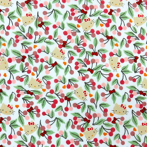 n oeBEt@ubNX Hello Kitty Cherries and Bows `F[YEAhE{EY DC33495-TDD-J24AsN y×10cmPʁz(Œ30cm) oeBvg ^i[@LIBERTY