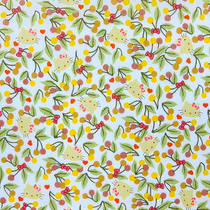 n oeBEt@ubNX Hello Kitty Cherries and Bows `F[YEAhE{EY DC33495-TDD-J24BCG[ y×10cmPʁz(Œ30cm) oeBvg ^i[@LIBERTY